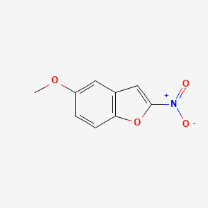 molecular formula C9H7NO4 B11903550 5-Methoxy-2-nitrobenzofuran CAS No. 30335-72-9