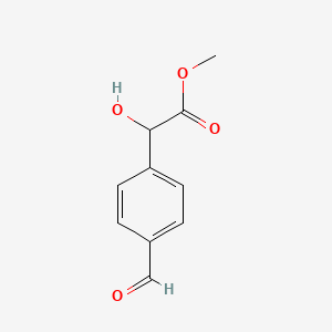 molecular formula C10H10O4 B11903597 Methyl 2-(4-Formylphenyl)-2-hydroxyacetate 