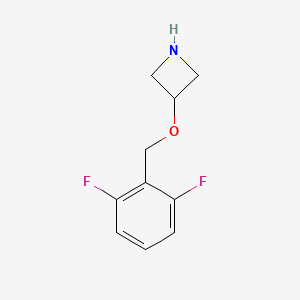 molecular formula C10H11F2NO B11903611 3-((2,6-Difluorobenzyl)oxy)azetidine 