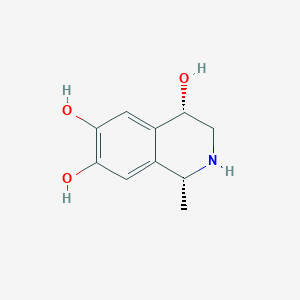 molecular formula C10H13NO3 B11903672 Cis-1-methyl-1,2,3,4-tetrahydroisoquinoline-4,6,7-triol 