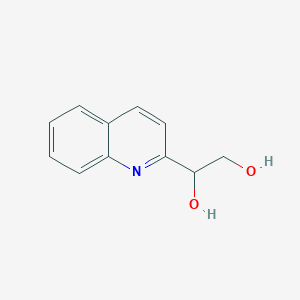 molecular formula C11H11NO2 B11903757 1-(Quinolin-2-yl)ethane-1,2-diol CAS No. 62955-98-0
