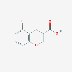 molecular formula C10H9FO3 B11903822 5-Fluorochroman-3-carboxylic acid 