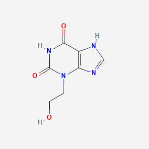 molecular formula C7H8N4O3 B11903840 Xanthine, 3-(2-hydroxyethyl)- CAS No. 31542-69-5