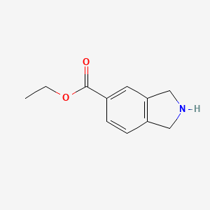 molecular formula C11H13NO2 B11903860 Ethyl isoindoline-5-carboxylate 