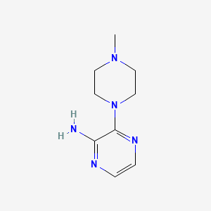 molecular formula C9H15N5 B11903870 3-(4-Methylpiperazin-1-yl)pyrazin-2-amine 