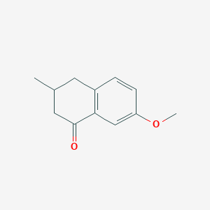 molecular formula C12H14O2 B11903899 7-Methoxy-3-methyl-3,4-dihydronaphthalen-1(2H)-one 