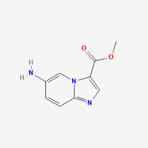 molecular formula C9H9N3O2 B11903910 Methyl 6-aminoimidazo[1,2-a]pyridine-3-carboxylate 