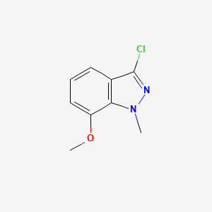 molecular formula C9H9ClN2O B11903915 3-Chloro-7-methoxy-1-methyl-1H-indazole 