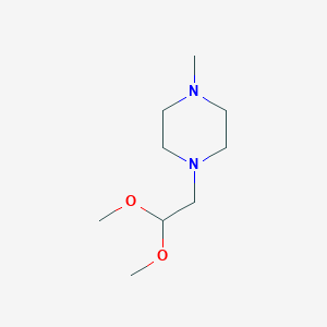 molecular formula C9H20N2O2 B11903933 1-(2,2-Dimethoxyethyl)-4-methylpiperazine 