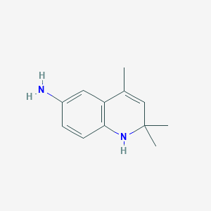 molecular formula C12H16N2 B11903950 2,2,4-Trimethyl-1,2-dihydroquinolin-6-amine CAS No. 115784-97-9