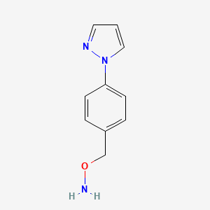 molecular formula C10H11N3O B11903955 O-(4-(1H-pyrazol-1-yl)benzyl)hydroxylamine 