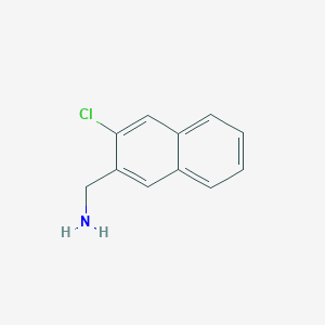 molecular formula C11H10ClN B11903961 2-(Aminomethyl)-3-chloronaphthalene 