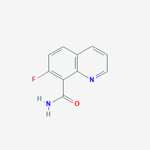 molecular formula C10H7FN2O B11903964 7-Fluoroquinoline-8-carboxamide 