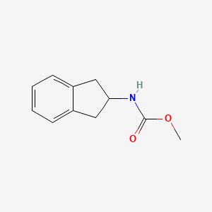 molecular formula C11H13NO2 B11903971 Methyl (2,3-dihydro-1H-inden-2-yl)carbamate 