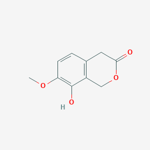 molecular formula C10H10O4 B11903988 8-Hydroxy-7-methoxyisochroman-3-one 