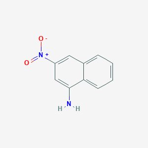 molecular formula C10H8N2O2 B11904015 3-Nitronaphthalen-1-amine CAS No. 3229-86-5