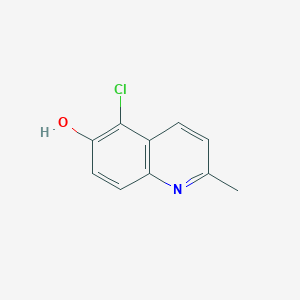 molecular formula C10H8ClNO B11904018 5-Chloro-2-methylquinolin-6-ol 