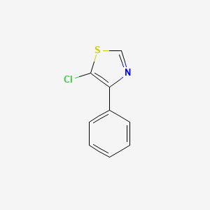 molecular formula C9H6ClNS B11904037 5-Chloro-4-phenylthiazole 