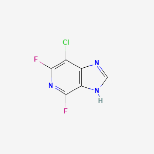 molecular formula C6H2ClF2N3 B11904060 7-Chloro-4,6-difluoro-1H-imidazo[4,5-C]pyridine 
