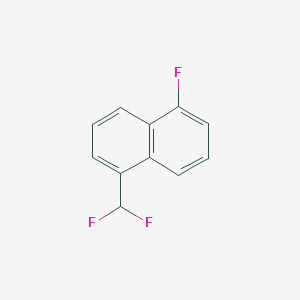 molecular formula C11H7F3 B11904098 1-(Difluoromethyl)-5-fluoronaphthalene 