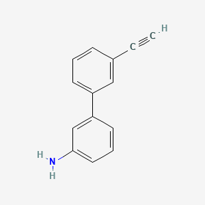 molecular formula C14H11N B11904101 3'-Ethynyl-[1,1'-biphenyl]-3-amine 