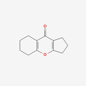 molecular formula C12H14O2 B11904126 Cyclopenta[b][1]benzopyran-9(1H)-one, 2,3,5,6,7,8-hexahydro- CAS No. 60946-88-5