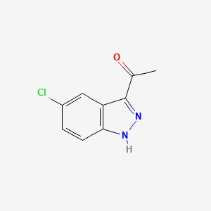 molecular formula C9H7ClN2O B11904132 1-(5-Chloro-1H-indazol-3-yl)ethanone 