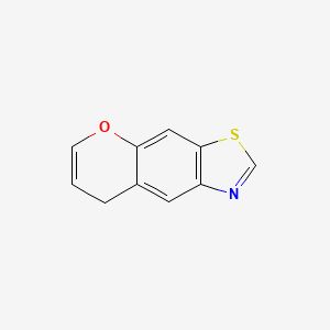 molecular formula C10H7NOS B11904141 8H-Pyrano[3,2-f]benzothiazole CAS No. 29152-18-9