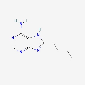 molecular formula C9H13N5 B11904144 1H-Purin-6-amine, 8-butyl- CAS No. 84133-10-8