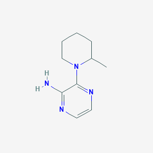 molecular formula C10H16N4 B11904168 3-(2-Methylpiperidin-1-yl)pyrazin-2-amine 
