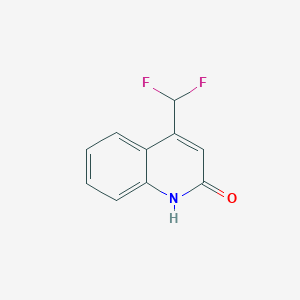 molecular formula C10H7F2NO B11904184 4-(Difluoromethyl)quinolin-2-ol 