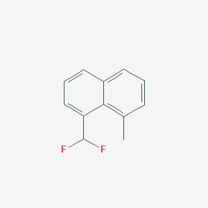 molecular formula C12H10F2 B11904192 1-(Difluoromethyl)-8-methylnaphthalene 