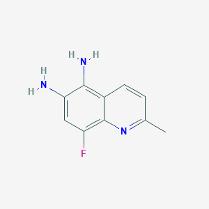 molecular formula C10H10FN3 B11904212 8-Fluoro-2-methylquinoline-5,6-diamine 