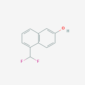 molecular formula C11H8F2O B11904259 1-(Difluoromethyl)-6-naphthol 