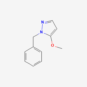 molecular formula C11H12N2O B11904266 1-Benzyl-5-methoxy-1H-pyrazole CAS No. 63425-57-0