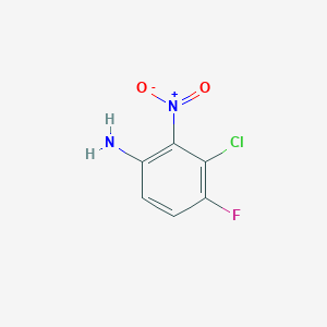 molecular formula C6H4ClFN2O2 B11904275 3-Chloro-4-fluoro-2-nitroaniline 