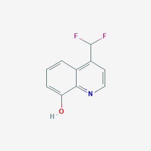 molecular formula C10H7F2NO B11904286 4-(Difluoromethyl)quinolin-8-ol 