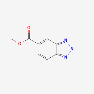 molecular formula C9H9N3O2 B11904359 Methyl 2-methyl-2H-benzo[d][1,2,3]triazole-5-carboxylate 