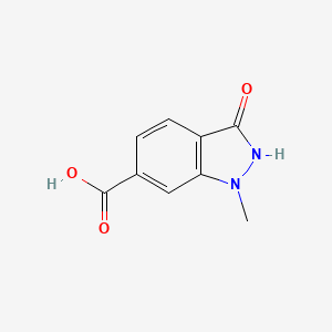 molecular formula C9H8N2O3 B11904373 3-Hydroxy-1-methyl-1H-indazole-6-carboxylic acid 