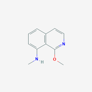 molecular formula C11H12N2O B11904423 1-Methoxy-N-methylisoquinolin-8-amine 