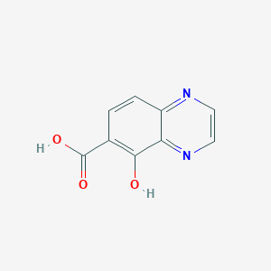 molecular formula C9H6N2O3 B11904481 5-Hydroxyquinoxaline-6-carboxylic acid CAS No. 184712-12-7