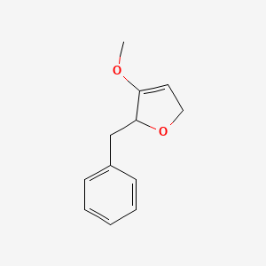 molecular formula C12H14O2 B11904488 2-Benzyl-3-methoxy-2,5-dihydrofuran 