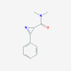 molecular formula C11H12N2O B11904499 N,N-Dimethyl-3-phenyl-2H-azirine-2-carboxamide CAS No. 89649-08-1