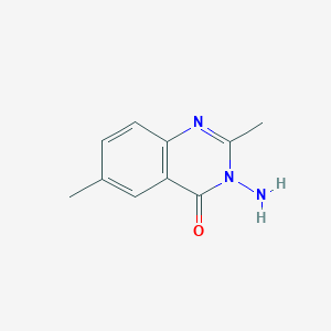 molecular formula C10H11N3O B11904566 3-Amino-2,6-dimethylquinazolin-4(3H)-one CAS No. 85516-81-0