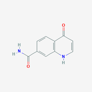 molecular formula C10H8N2O2 B11904595 4-Hydroxyquinoline-7-carboxamide 