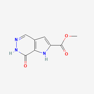 molecular formula C8H7N3O3 B11904599 Methyl 7-oxo-6,7-dihydro-1H-pyrrolo[2,3-d]pyridazine-2-carboxylate 