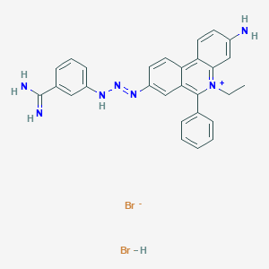 molecular formula C28H27Br2N7 B119046 Isometamidium Bromide Hydrobromide CAS No. 4174-69-0