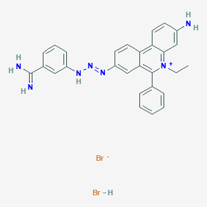 molecular formula C28H27Br2N7 B119046 Isometamidium bromide CAS No. 4174-69-0