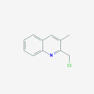 molecular formula C11H10ClN B11904637 2-(Chloromethyl)-3-methylquinoline 