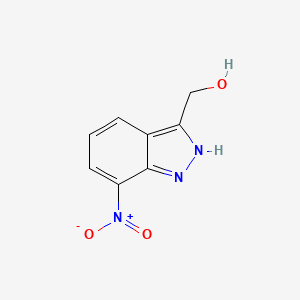 molecular formula C8H7N3O3 B11904675 (7-Nitro-1H-indazol-3-yl)methanol 